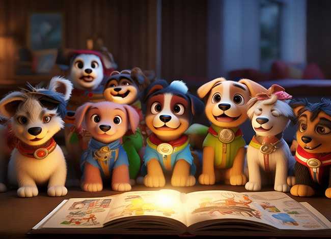 儿童睡前故事汪汪队威力狗、汪汪队立大功威力狗故事