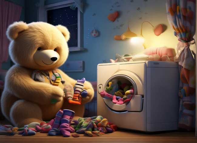 洗袜子的大笨熊儿童故事歌词;晚安,洗袜子的大笨熊故事 洗袜子的大笨熊儿童故事歌词;晚安,洗袜子的大笨熊故事