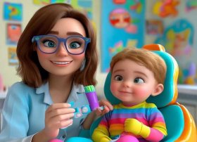 检查牙齿的儿童故事（儿童启蒙游戏-牙医大姐姐给小朋友检查牙齿）