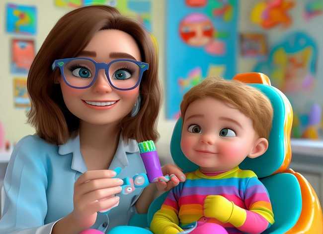 检查牙齿的儿童故事（儿童启蒙游戏-牙医大姐姐给小朋友检查牙齿）