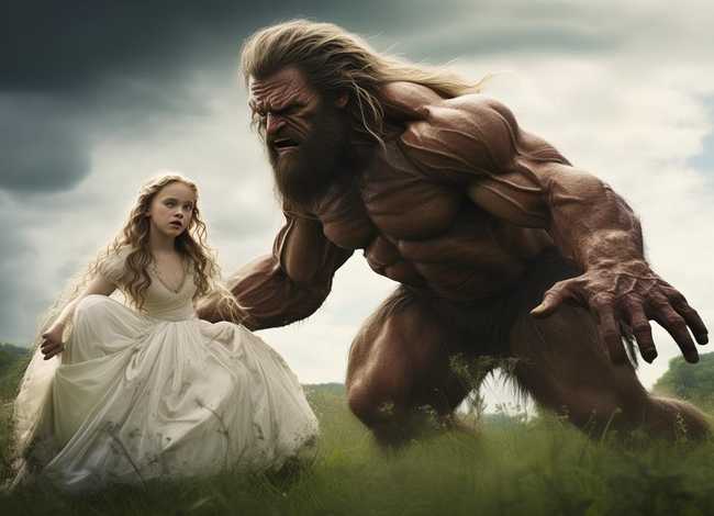 巨人抓走公主的儿童故事，巨人与公主的故事