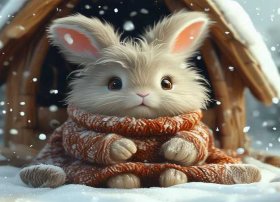 小心着凉故事、小心着凉故事兔宝宝挂图