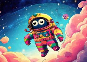 太空儿童画图画大全；太空儿童画图画大全宇航员