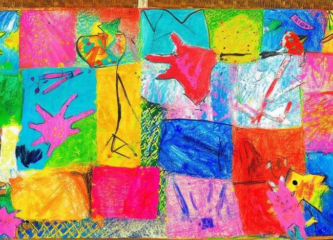 儿童手工画创意美术，儿童手工画创意美术画面