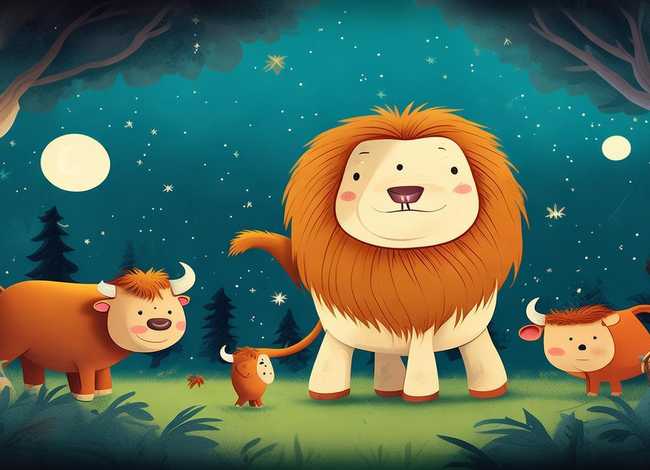 儿童故事三头公牛和狮子（儿童睡前故事三头公牛和狮子）