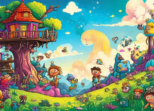 儿童绘本故事图片绘画8页 - 儿童绘本故事绘画8页