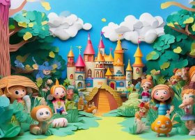 儿童立体纸雕故事场景（儿童纸雕塑立体作品怎么做）