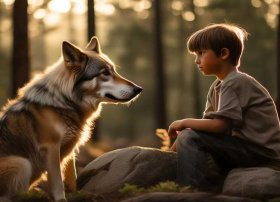 儿童故事家狗和狼（家狗和狼的故事读后感）