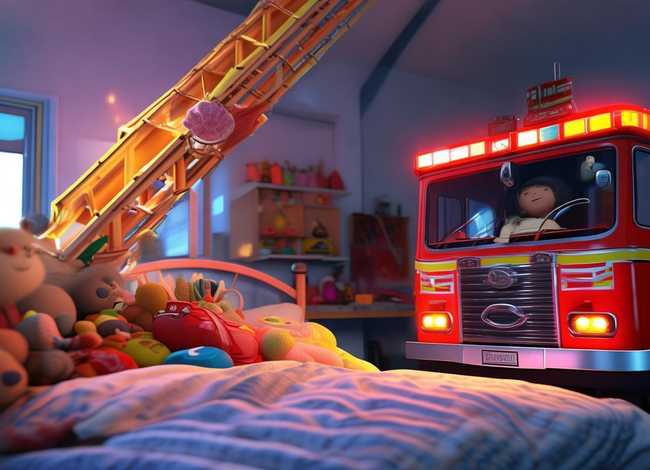 儿童睡前消防小故事文字，睡前小故事 消防车