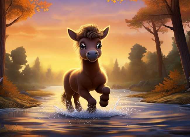 儿童睡前故事童话故事小马过河 - 睡前小故事小马过河视频