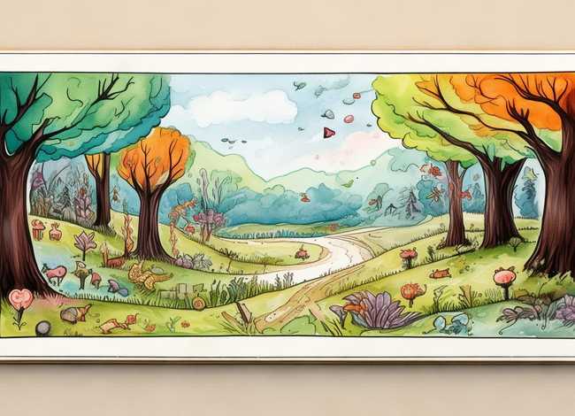 英文绘本插画手绘，英文绘本插画手绘图片