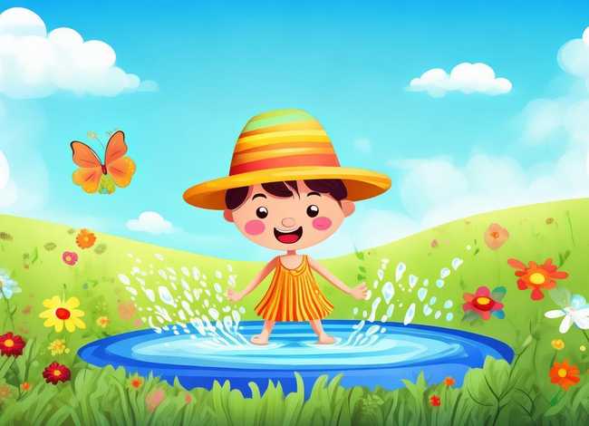 我的夏日故事儿童画 - 我的夏天儿童画 我的夏日故事儿童画 - 我的夏天儿童画