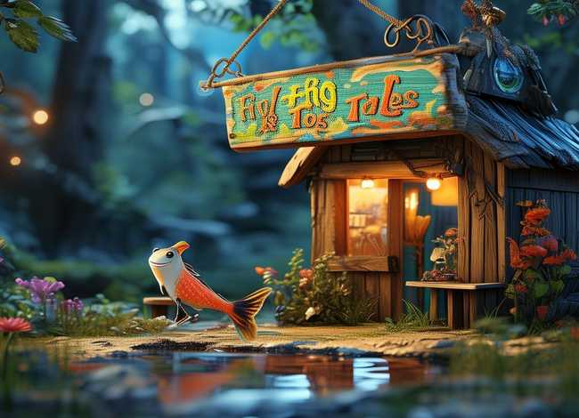 鱼蛙故事，鱼蛙故事有这个店名吗