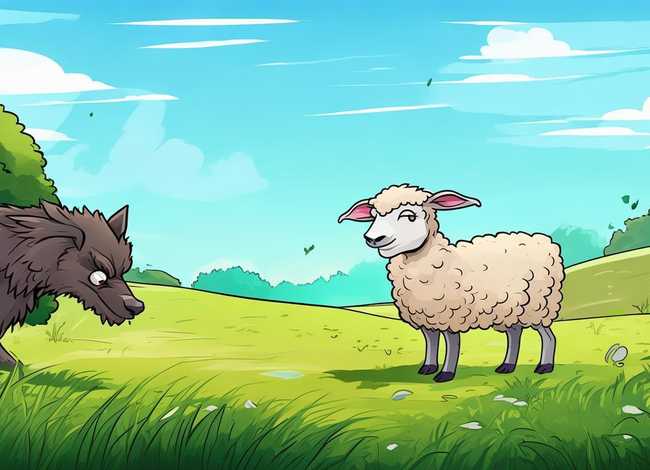 小羊和狼的故事绘本（小羊和狼的故事绘本图片）