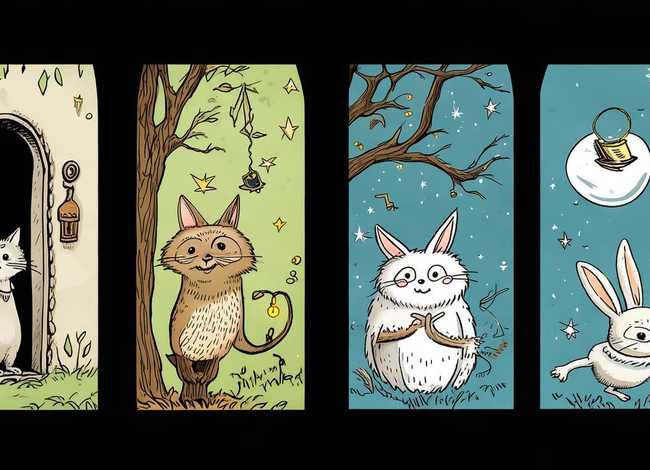 4连画故事、4画简笔画连一个故事 4连画故事、4画简笔画连一个故事