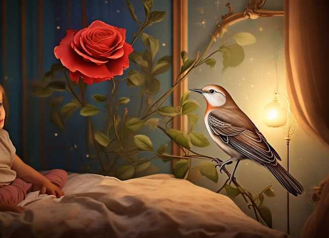 睡前故事夜莺；睡前故事夜莺与玫瑰