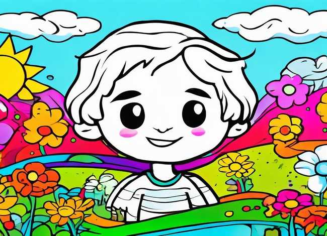 儿童图片简笔画 儿童图片简笔画涂色