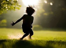 儿童奔跑剪影 儿童奔跑剪影怎么做