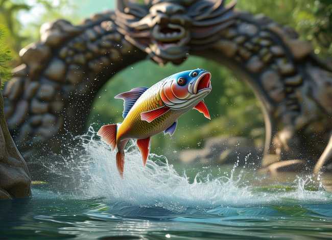 小鲤鱼跳龙门故事（小鲤鱼跳龙门故事书电子版）