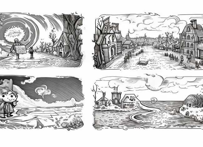 故事画4一6个画面简笔 - 故事画4一6个画面简笔画 故事画4一6个画面简笔 - 故事画4一6个画面简笔画