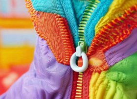 防儿童打开拉链测试；儿童衣服拉链设计防夹