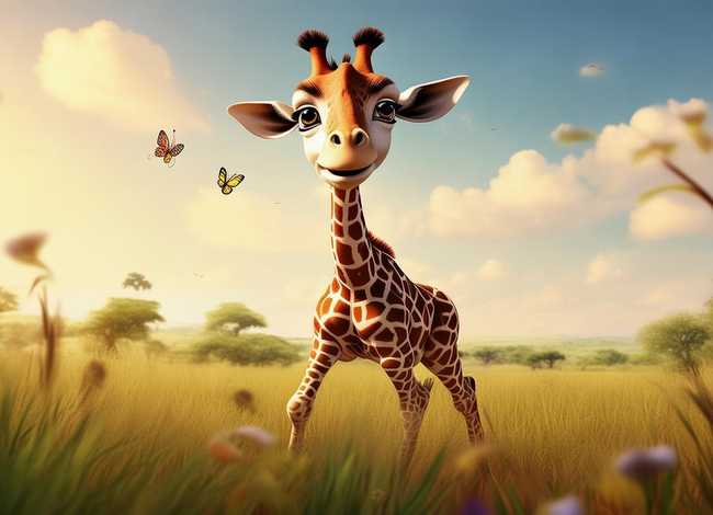 儿童故事长颈鹿的故事；长颈鹿的幼儿故事