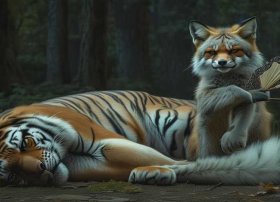 睡前故事狐假虎威语音，故事大全 睡前故事狐假虎威