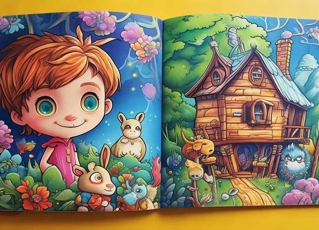 儿童故事绘画本10张，儿童绘画故事本制作