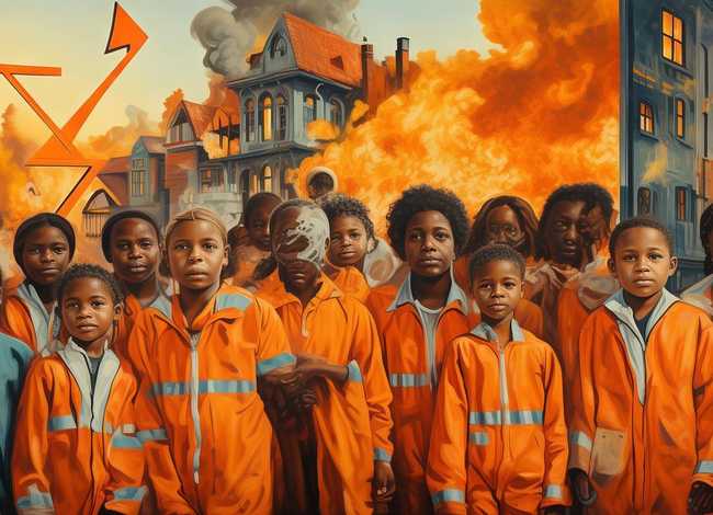 火灾逃生儿童故事;火灾逃生儿童宣传画 火灾逃生儿童故事;火灾逃生儿童宣传画