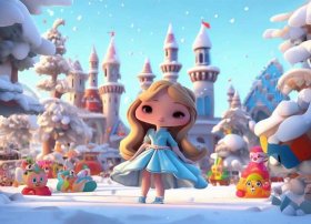 白雪公主儿童故事玩具 白雪公主玩具故事动画片