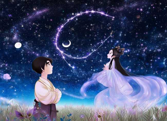 故事贴纸画,故事贴纸画之牛郎织女 故事贴纸画,故事贴纸画之牛郎织女