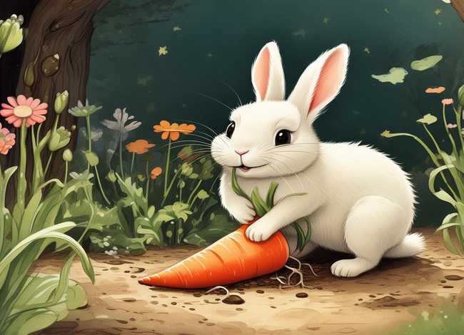儿童睡前故事小兔子拔萝卜（小兔子拔萝卜故事 睡前故事）