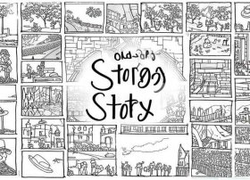 老爷爷的帽子故事简笔画 - 老爷爷的帽子故事所有的简笔画