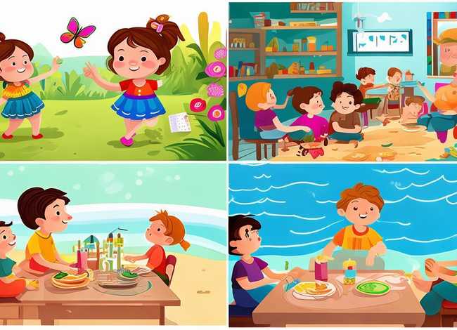 儿童四格画故事、幼儿园四格画故事 儿童四格画故事、幼儿园四格画故事