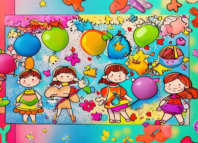 儿童节画板 儿童节板报简笔画