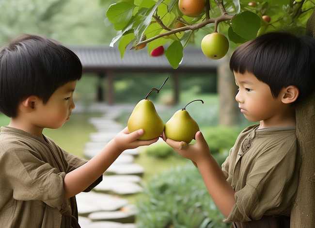 孔融让梨故事；孔融让梨的故事告诉我们什么道理