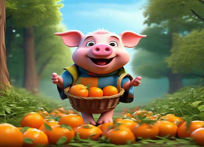 儿童故事小猪买橘子 小猪买橘子的故事 儿童故事小猪买橘子 小猪买橘子的故事