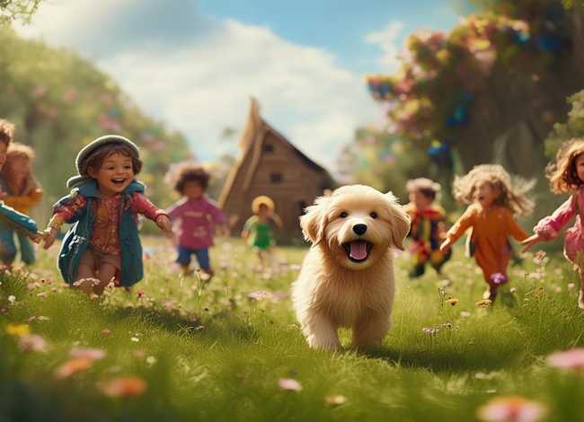 小狗儿童故事画 - 幼儿小狗故事