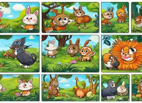 动物的故事儿童画连环画，关于动物故事的连环画怎么画