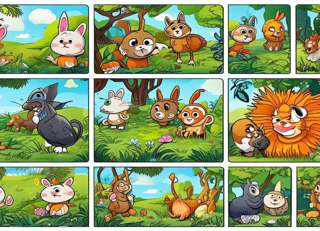 动物的故事儿童画连环画，关于动物故事的连环画怎么画