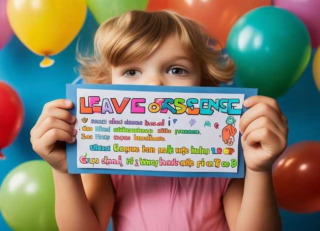 儿童请假趣事视频（儿童请假条模版）