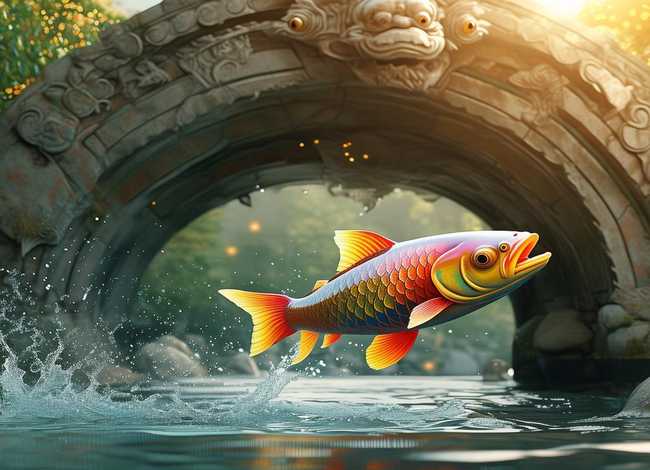 小鲤鱼跳龙门的原版故事，小鲤鱼跳龙门的原版故事简介