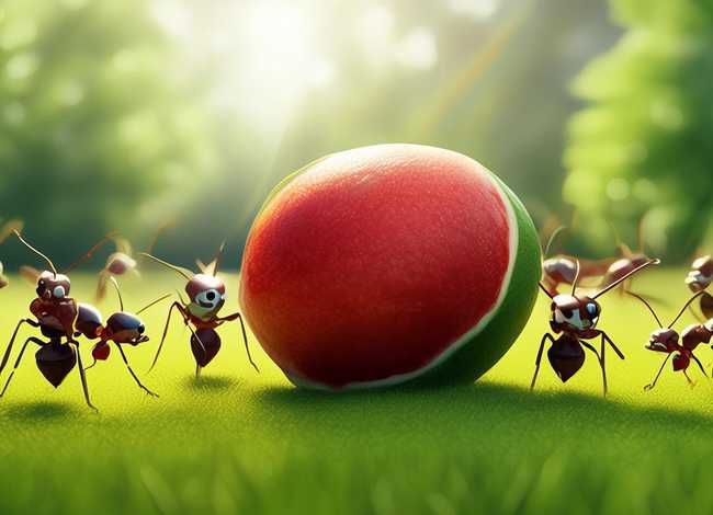 儿童故事蚂蚁和西瓜，幼儿故事 蚂蚁和西瓜