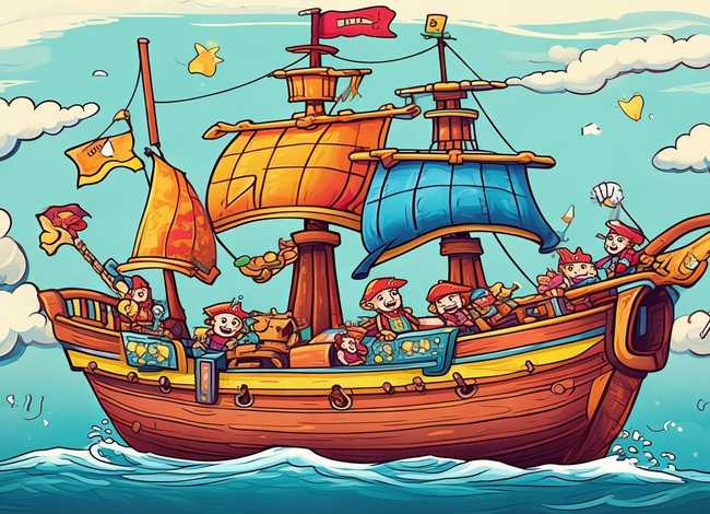 儿童海盗故事书 - 海盗船幼儿故事
