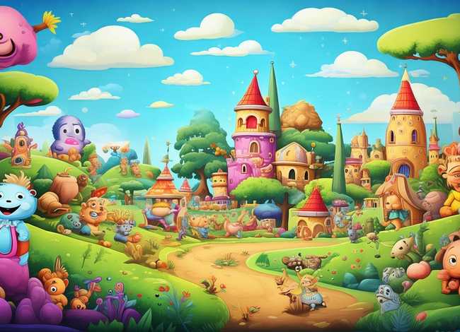 儿童故事装饰挂图 幼儿故事挂图图片