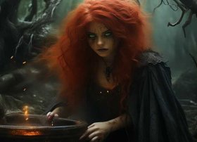 邪恶的巫师儿童故事，巫师的邪恶女儿