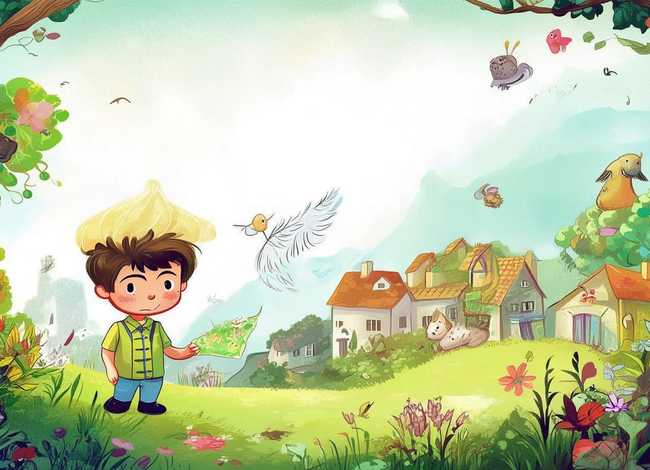 儿童故事绘画版 - 鸡毛信的故事儿童版绘画