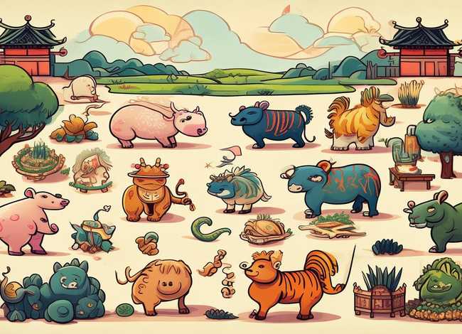 十二生肖的故事简单点的，十二生肖的故事简单点的画