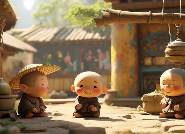 儿童故事《三个和尚》、幼儿故事三个和尚文字