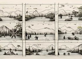 九宫格故事简笔插画；九宫格故事简笔插画图片